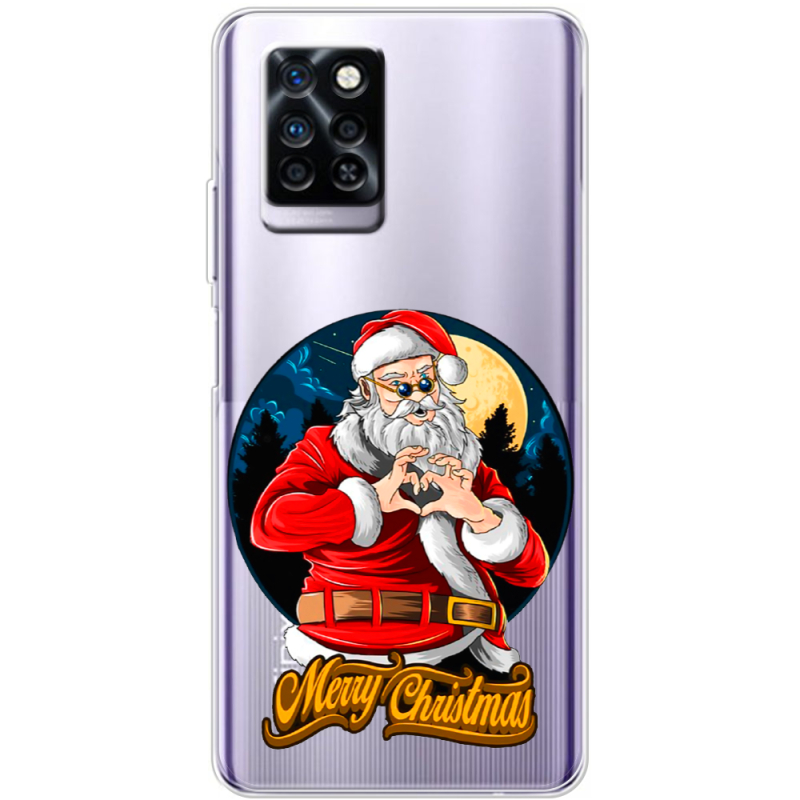 Прозрачный чехол BoxFace Infinix Note 10 Pro Cool Santa