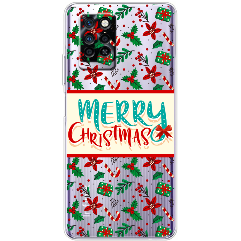 Прозрачный чехол BoxFace Infinix Note 10 Pro Vintage Christmas Pattern