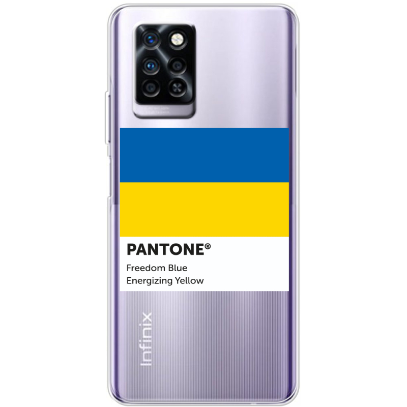 Прозрачный чехол BoxFace Infinix Note 10 Pro Pantone вільний синій