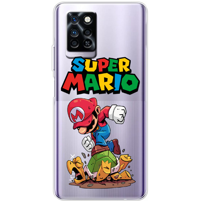 Прозрачный чехол BoxFace Infinix Note 10 Pro Super Mario