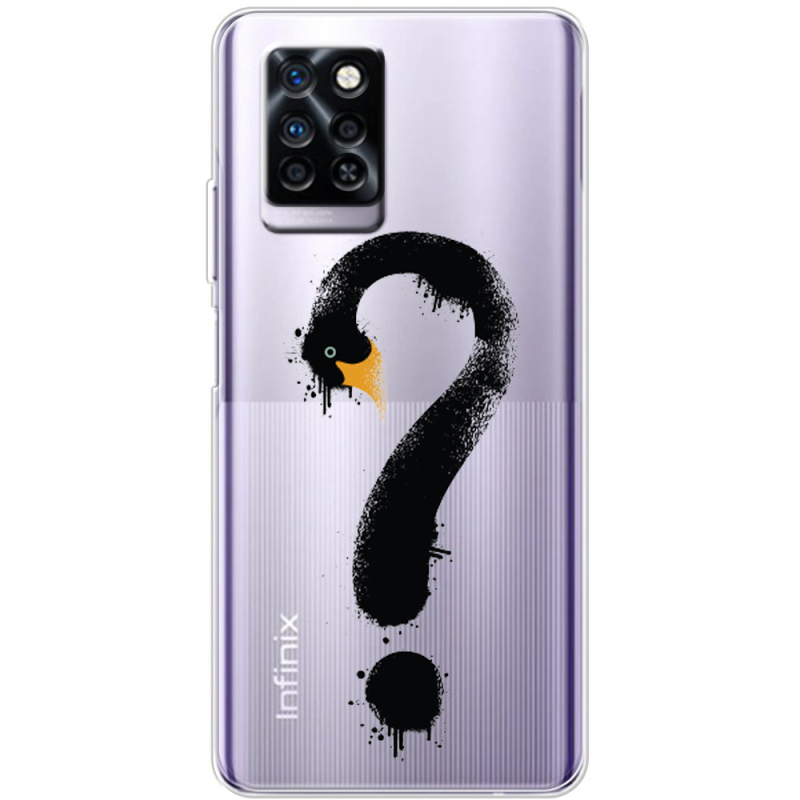 Прозрачный чехол BoxFace Infinix Note 10 Pro Swan question