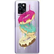 Прозрачный чехол BoxFace Infinix Note 10 Pro Donuts