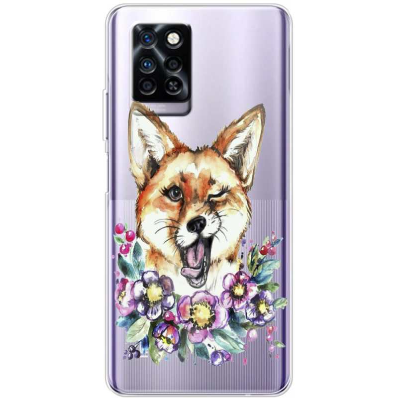 Прозрачный чехол BoxFace Infinix Note 10 Pro Winking Fox