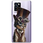 Прозрачный чехол BoxFace Infinix Note 10 Pro Steampunk Cat