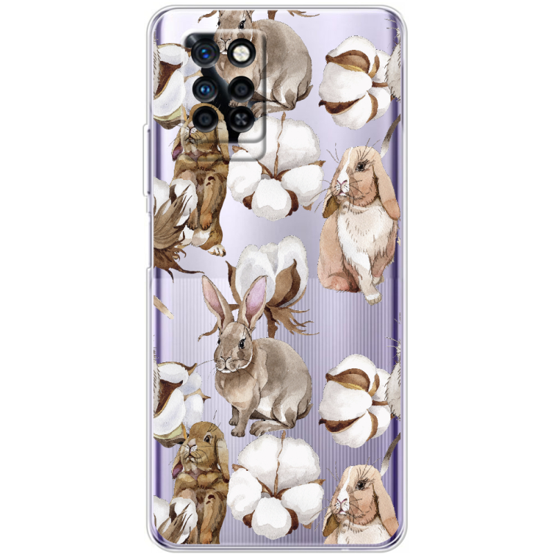 Прозрачный чехол BoxFace Infinix Note 10 Pro Cotton and Rabbits