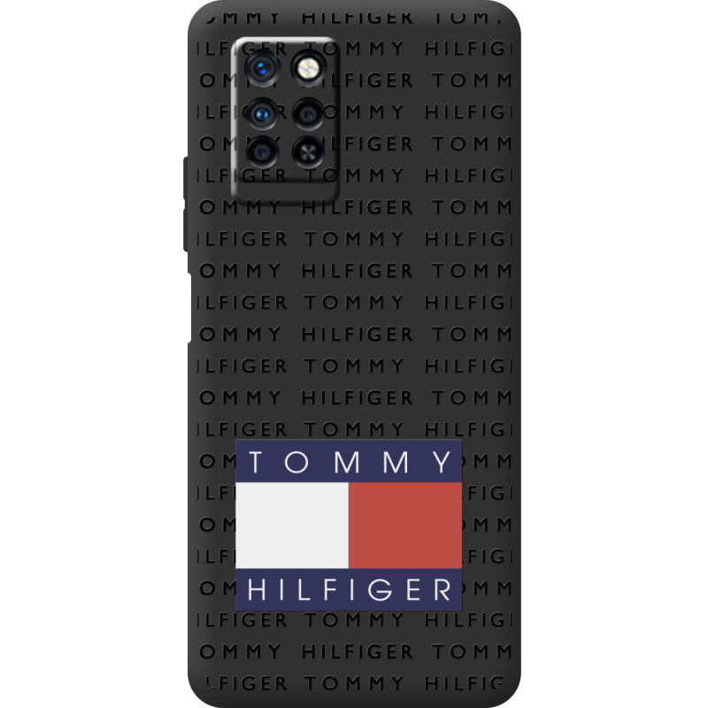 Черный чехол BoxFace Infinix Note 10 Pro Tommy Print