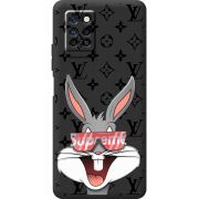 Черный чехол BoxFace Infinix Note 10 Pro looney bunny