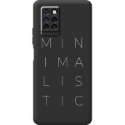 Черный чехол BoxFace Infinix Note 10 Pro Minimalistic