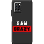 Черный чехол BoxFace Infinix Note 10 Pro I'm Crazy