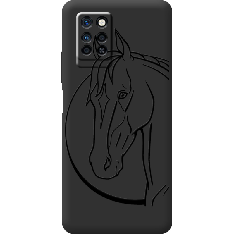 Черный чехол BoxFace Infinix Note 10 Pro Horse