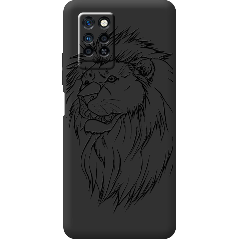 Черный чехол BoxFace Infinix Note 10 Pro Lion