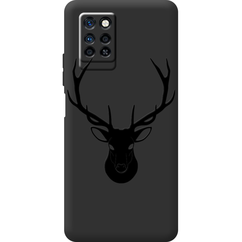 Черный чехол BoxFace Infinix Note 10 Pro Deer