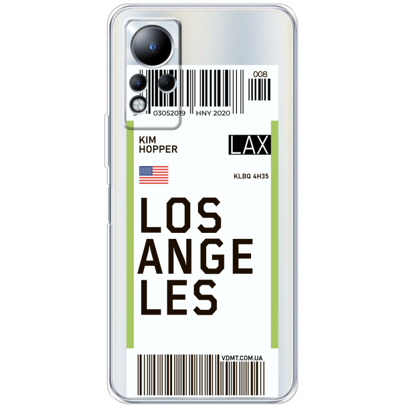 Прозрачный чехол BoxFace Infinix Note 11 Ticket Los Angeles