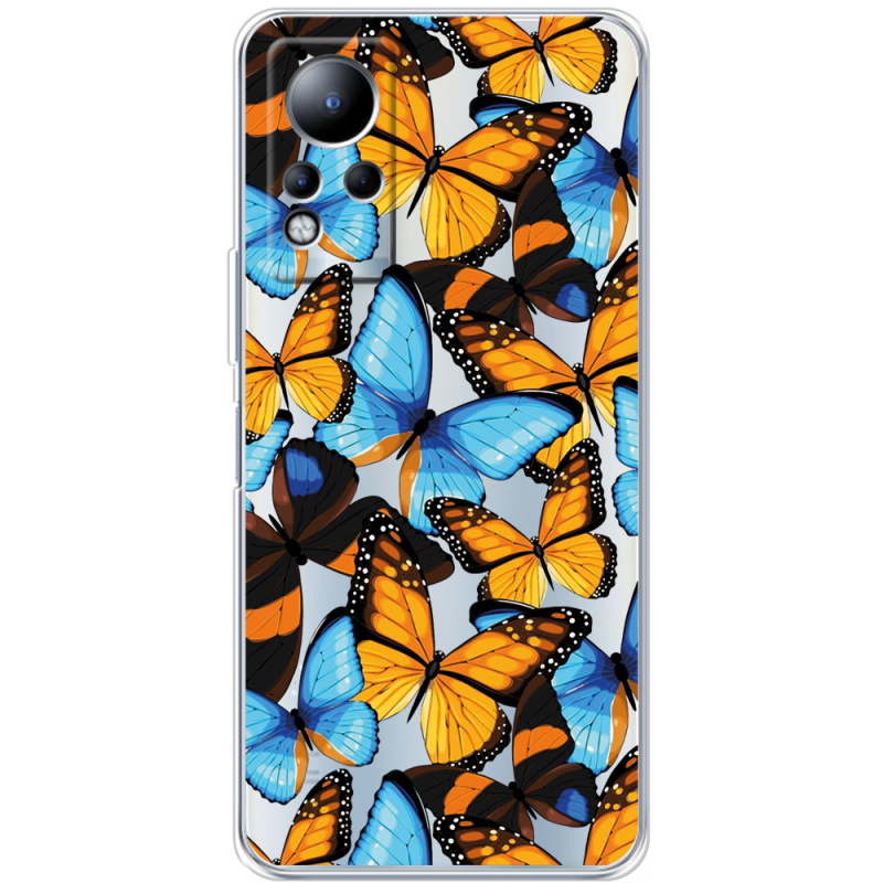 Прозрачный чехол BoxFace Infinix Note 11 Butterfly Morpho