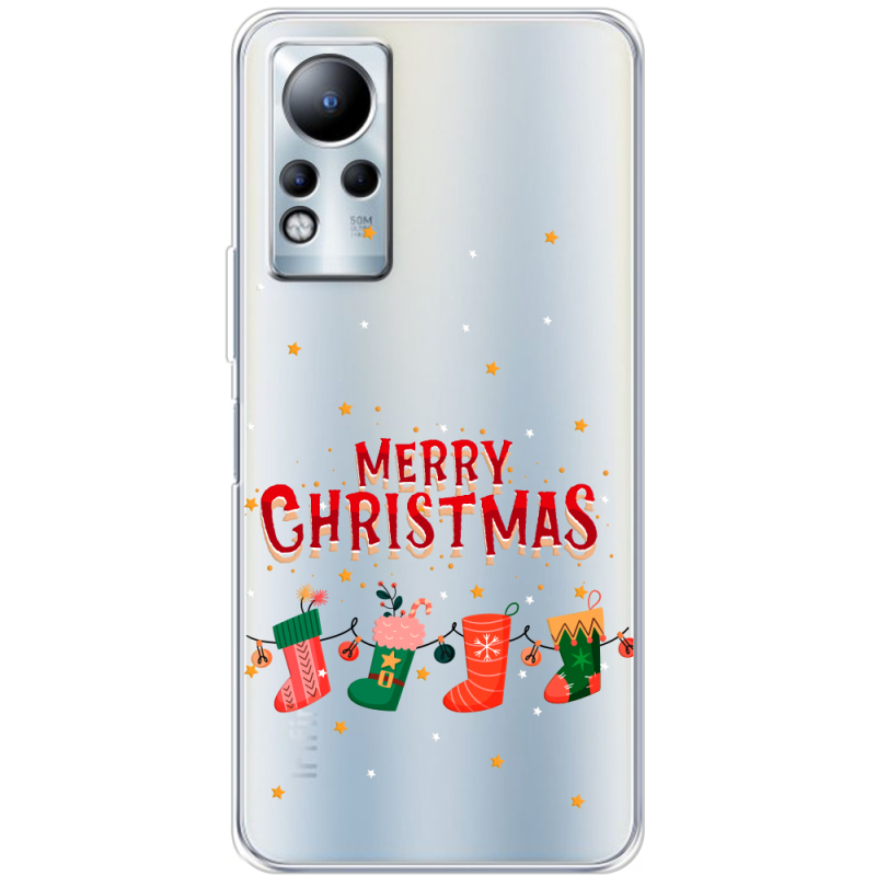 Прозрачный чехол BoxFace Infinix Note 11 Merry Christmas