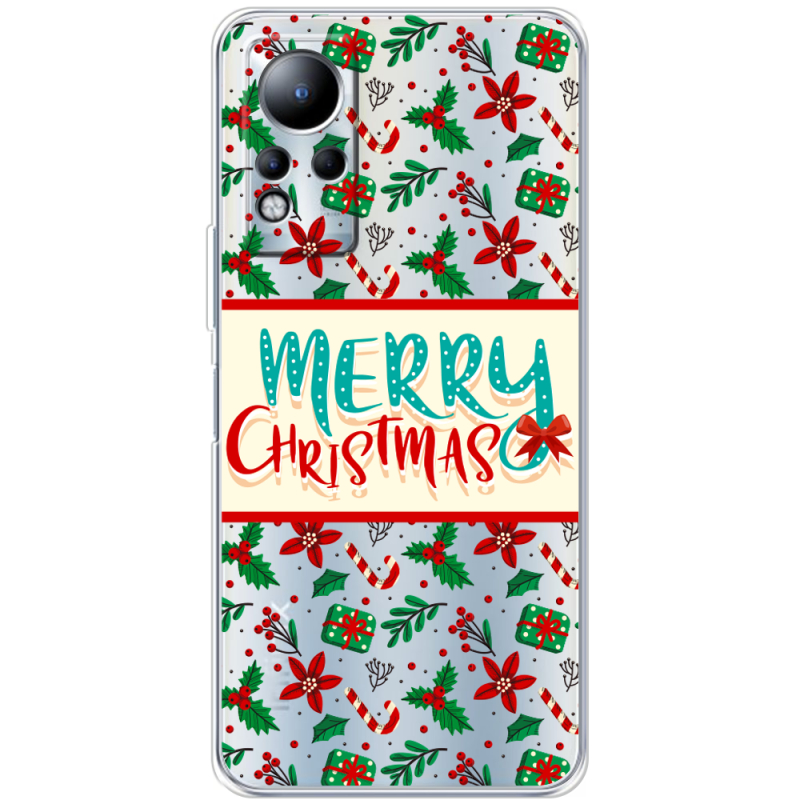 Прозрачный чехол BoxFace Infinix Note 11 Vintage Christmas Pattern