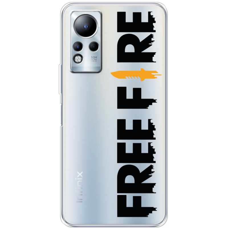 Прозрачный чехол BoxFace Infinix Note 11 Free Fire Black Logo