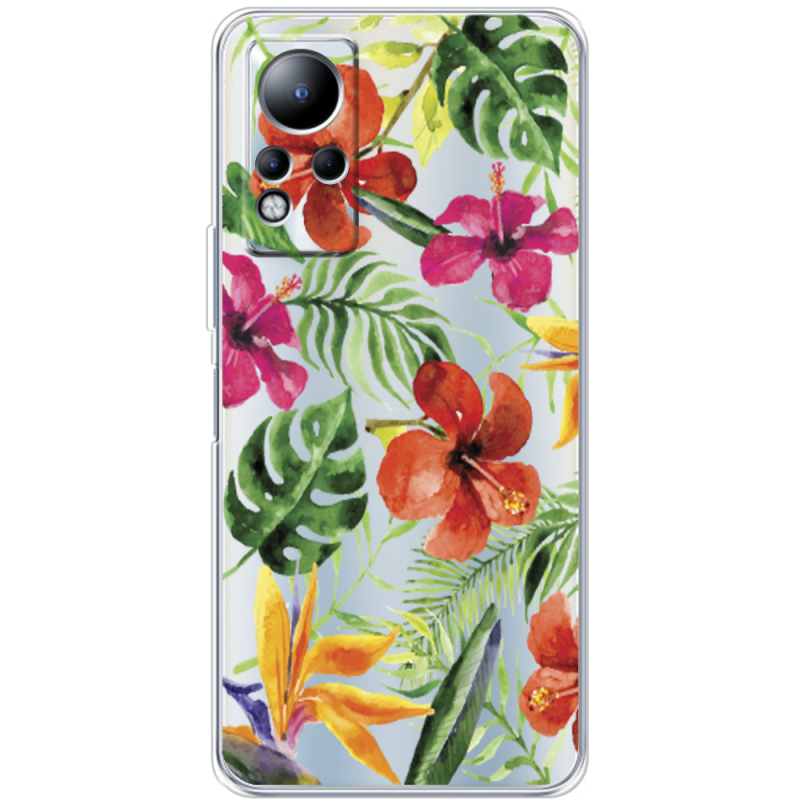 Прозрачный чехол BoxFace Infinix Note 11 Tropical Flowers