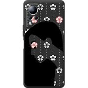 Черный чехол BoxFace Infinix Note 11 Flower Hair