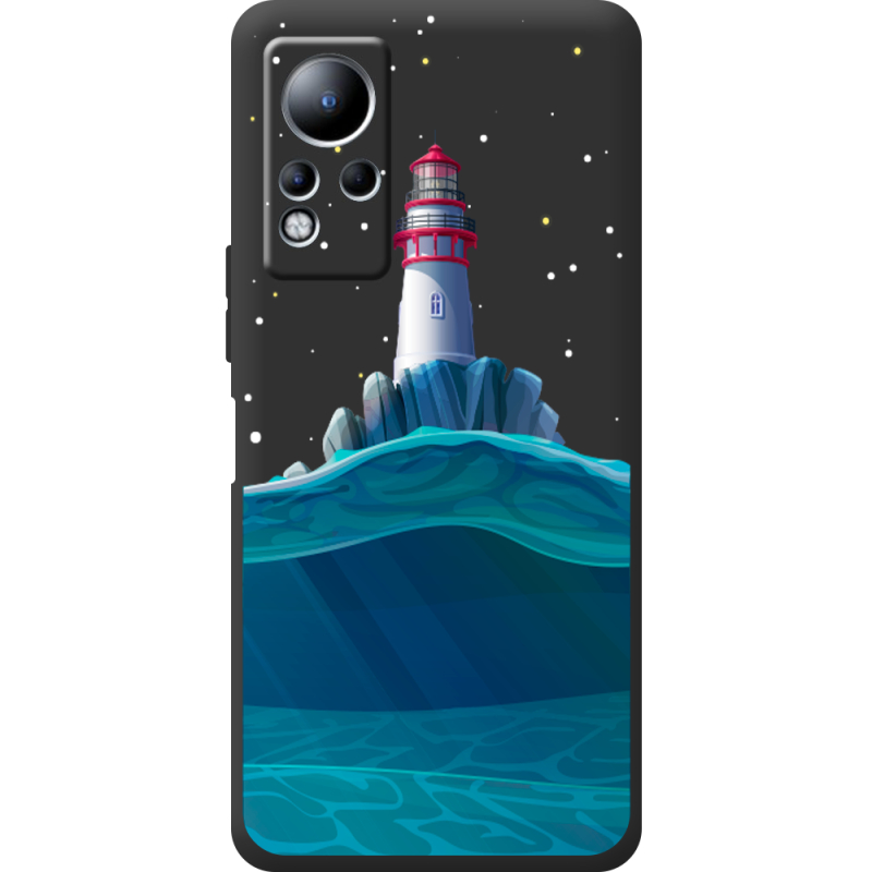 Черный чехол BoxFace Infinix Note 11 Lighthouse