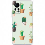 Чехол BoxFace Infinix Hot 11S L-green Cacti