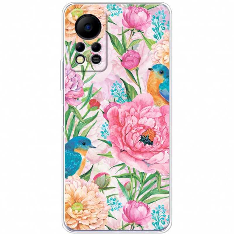 Чехол BoxFace Infinix Hot 11S Birds in Flowers