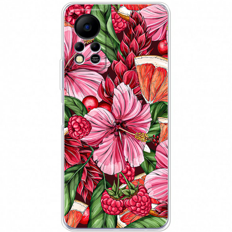 Чехол BoxFace Infinix Hot 11S Tropical Flowers