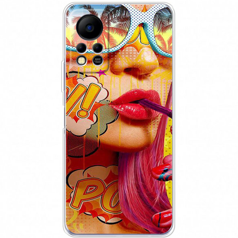 Чехол BoxFace Infinix Hot 11S Yellow Girl Pop Art