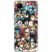 Чехол BoxFace Infinix Hot 11S Anime Stickers