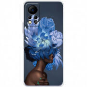 Чехол BoxFace Infinix Hot 11S Exquisite Blue Flowers