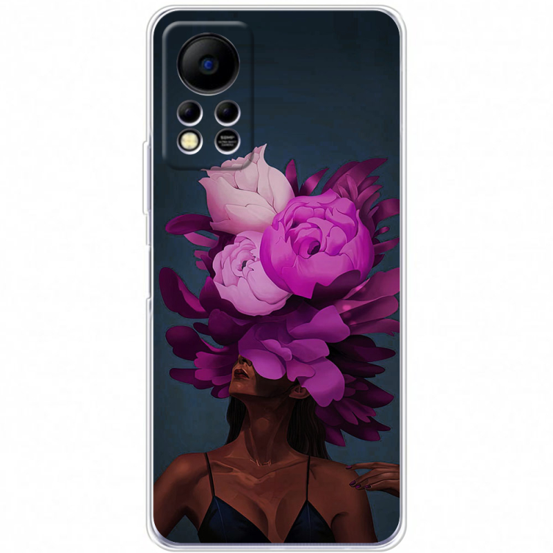 Чехол BoxFace Infinix Hot 11S Exquisite Purple Flowers