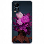 Чехол BoxFace Infinix Hot 11S Exquisite Purple Flowers