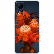 Чехол BoxFace Infinix Hot 11S Exquisite Orange Flowers