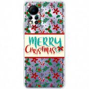 Прозрачный чехол BoxFace Infinix Hot 11S Vintage Christmas Pattern