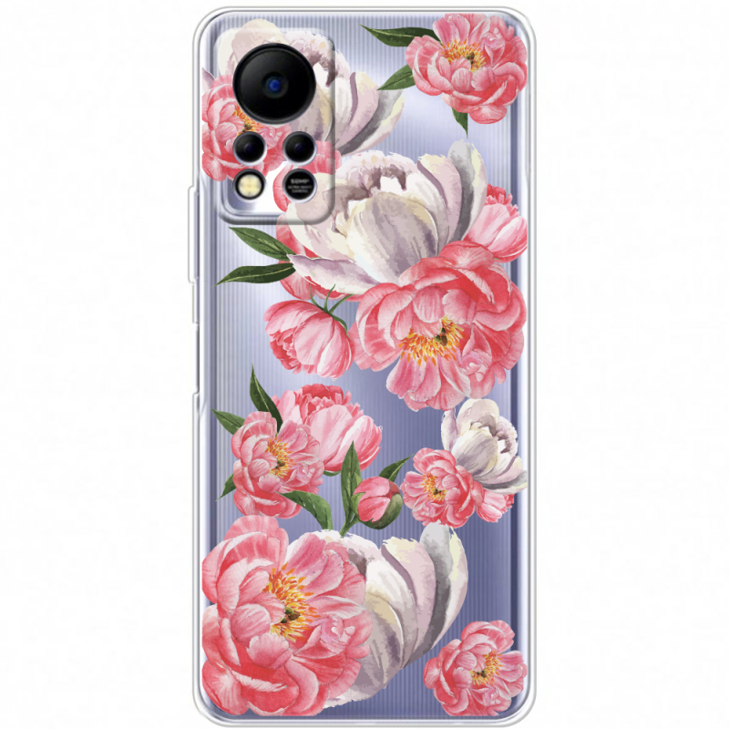 Прозрачный чехол BoxFace Infinix Hot 11S Peony Watercolor Style