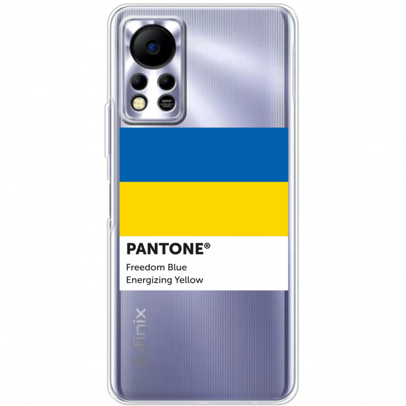 Прозрачный чехол BoxFace Infinix Hot 11S Pantone вільний синій