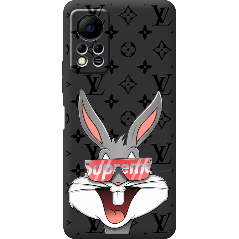 Черный чехол BoxFace Infinix Hot 11S looney bunny