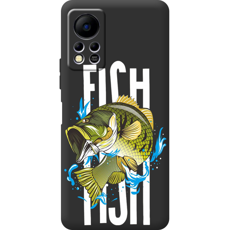 Черный чехол BoxFace Infinix Hot 11S Fish