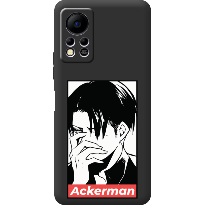 Черный чехол BoxFace Infinix Hot 11S Attack On Titan - Ackerman