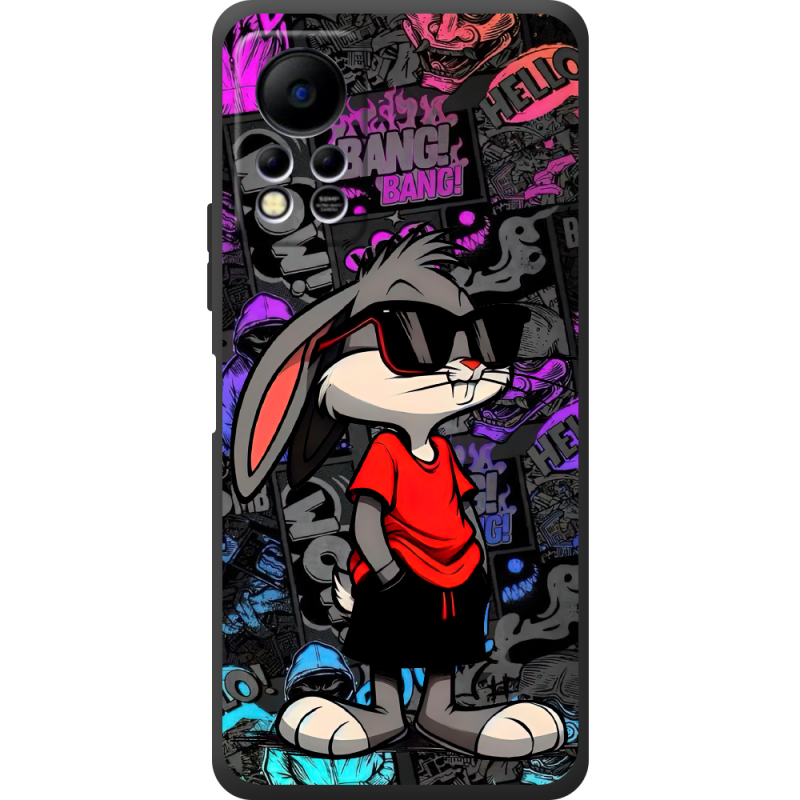 Черный чехол BoxFace Infinix Hot 11S Малий вухань