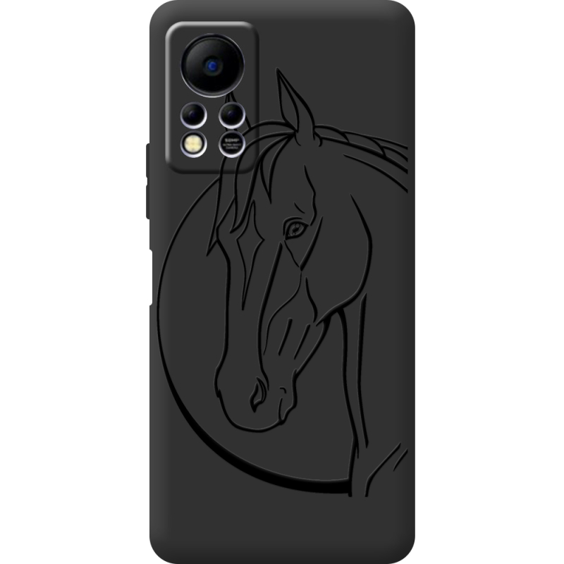 Черный чехол BoxFace Infinix Hot 11S Horse