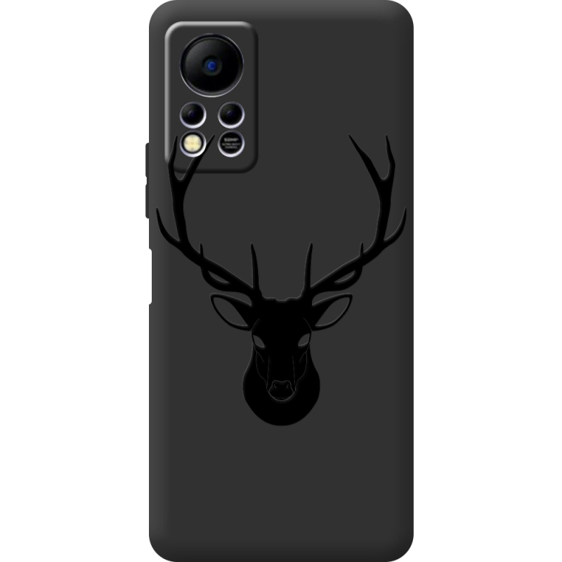 Черный чехол BoxFace Infinix Hot 11S Deer