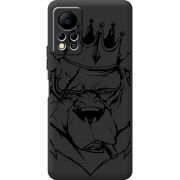 Черный чехол BoxFace Infinix Hot 11S Bear King