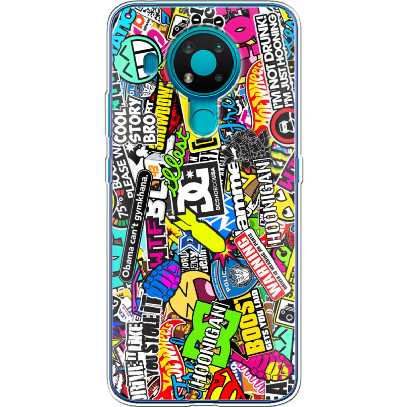 Чехол BoxFace Nokia 3.4 Multicolored Inscriptions