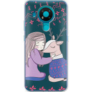 Чехол BoxFace Nokia 3.4 Girl and deer