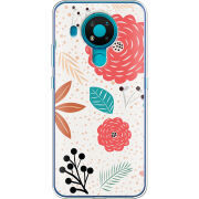 Чехол BoxFace Nokia 3.4 Line Flowers