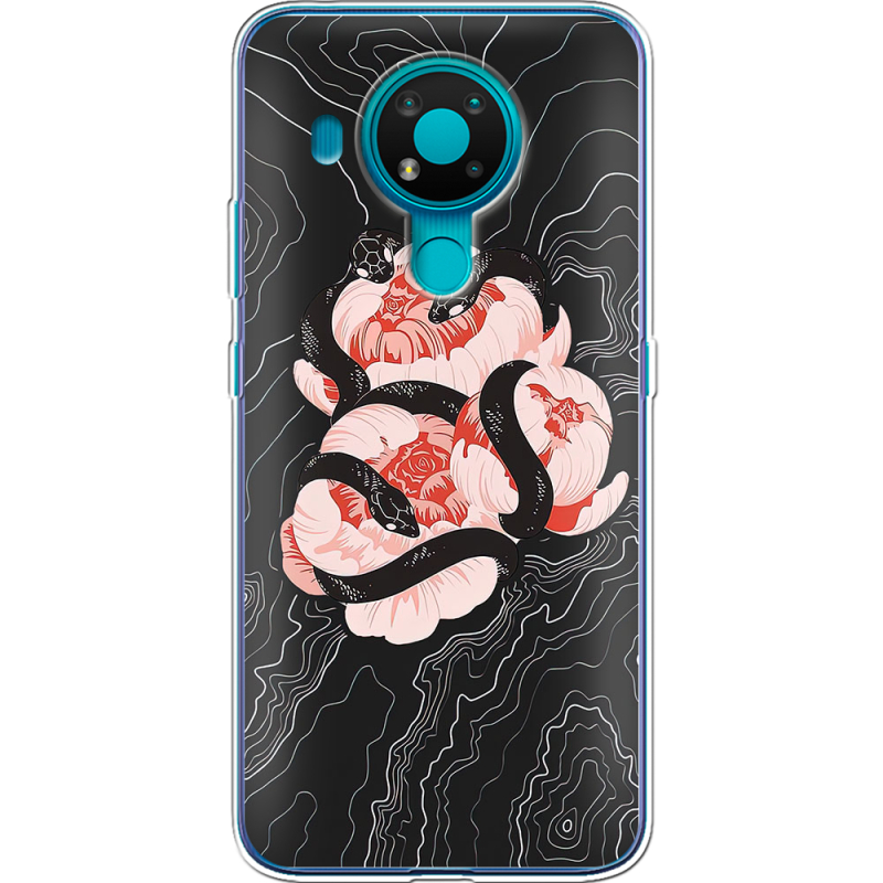 Чехол BoxFace Nokia 3.4 Snake Rose