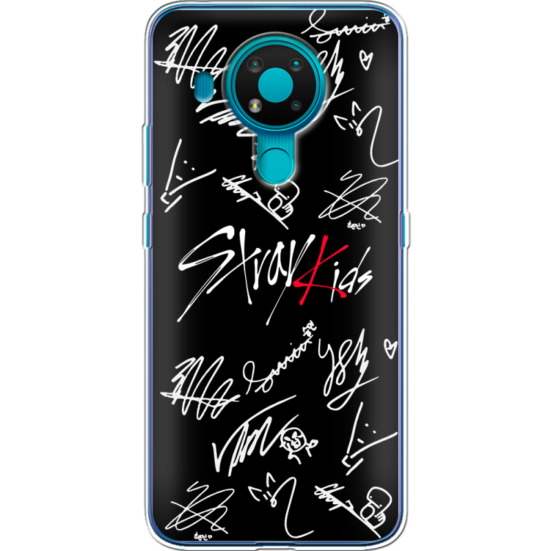 Чехол BoxFace Nokia 3.4 Stray Kids автограф