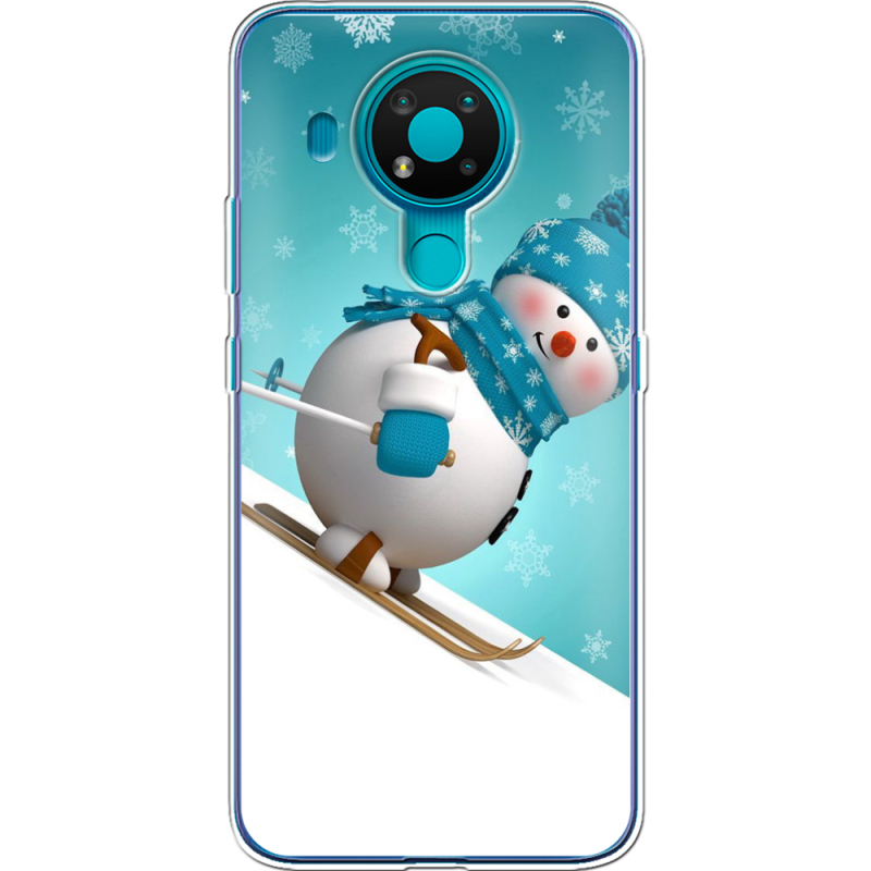 Чехол BoxFace Nokia 3.4 Skier Snowman
