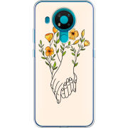 Чехол BoxFace Nokia 3.4 Flower Hands